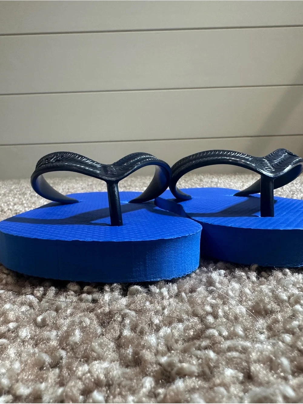 GAP Kids Bright Blue Flip Flops with Black Straps